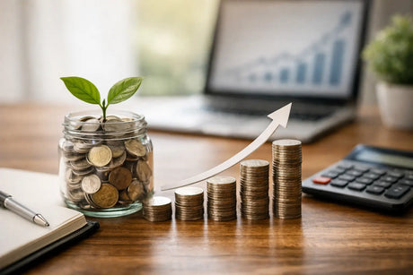 Small Monthly Contributions Growth Example